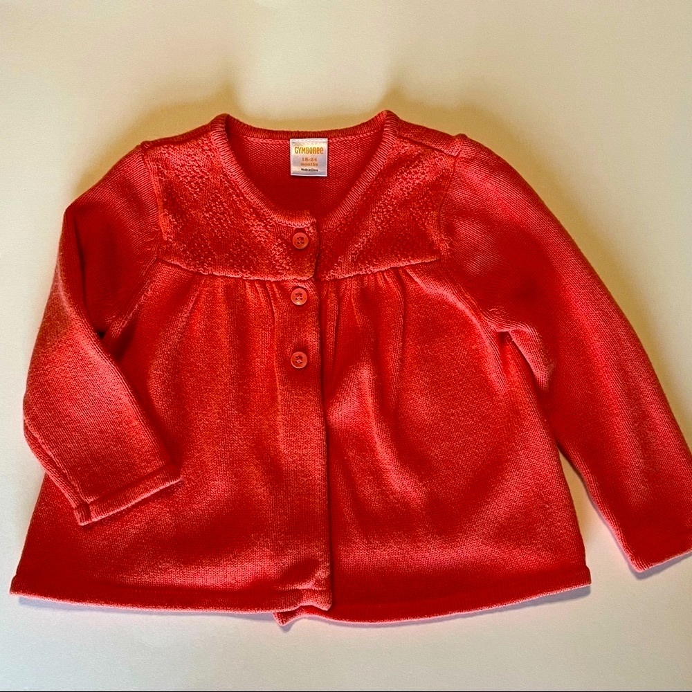 Gymboree button front long sleeve sweater